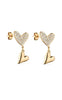 Smykkeli Copenhagen Øredobber - Valencia Heart - Gold Colour