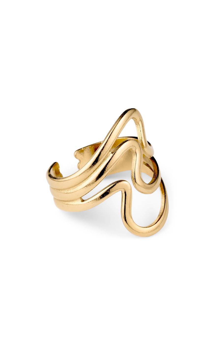 Smykkeli Copenhagen Ring - Emma Big - Gold Colour