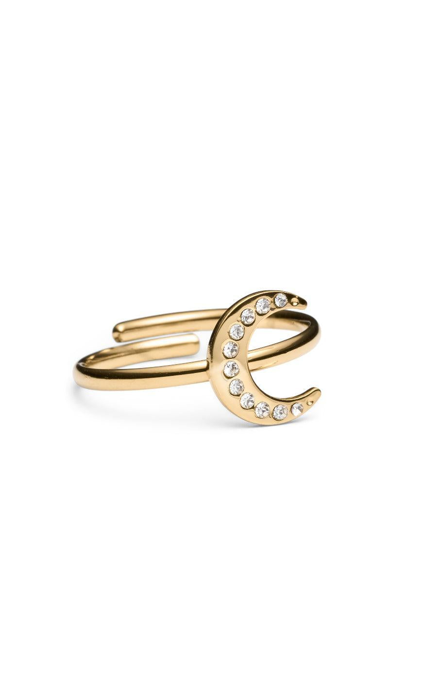Smykkeli Copenhagen Ring - Havana Moon - Gold Colour