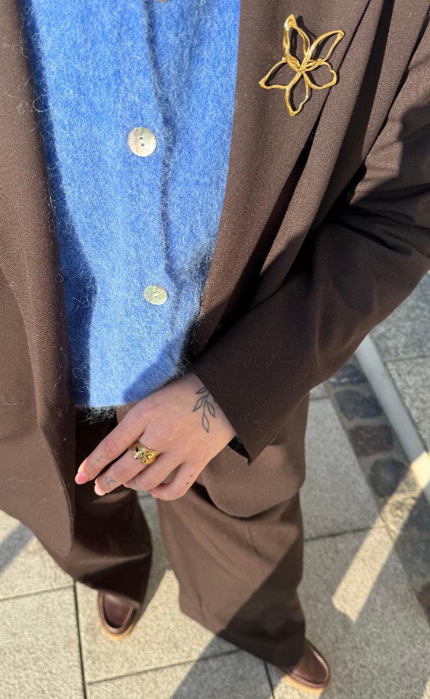 Smykkeli Copenhagen Ring - Line - Gold Colour