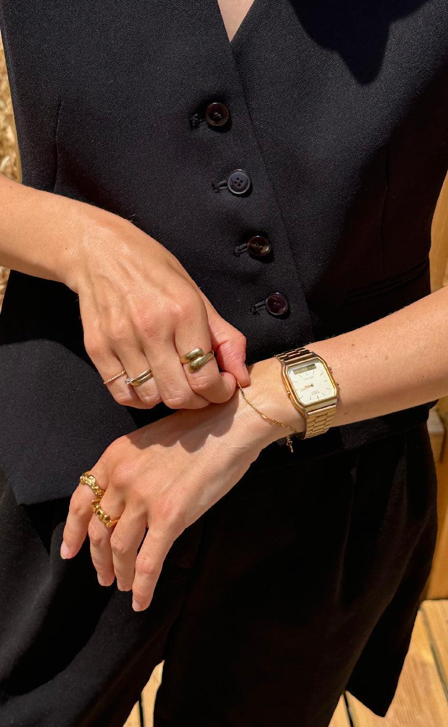 Smykkeli Copenhagen Ring - Mom - Golden