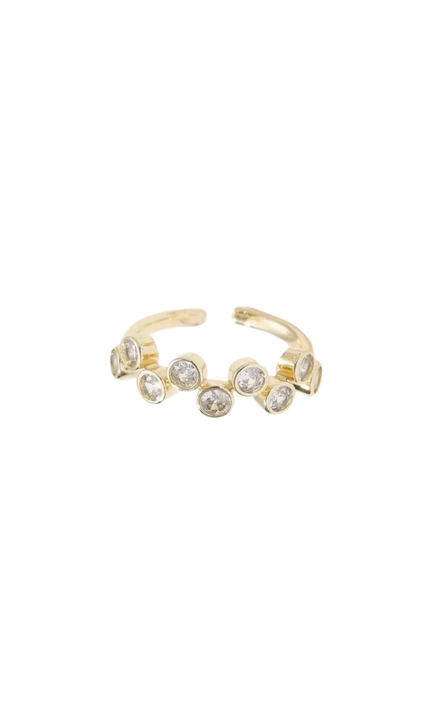 Smykkeli Copenhagen Ring - Safira Stone - Gold Colour