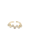Smykkeli Copenhagen Ring - Safira Stone - Gold Colour