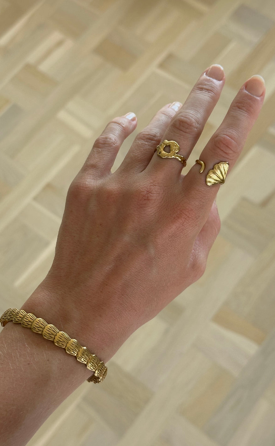 Smykkeli Copenhagen Ring - Stine - Gold Colour