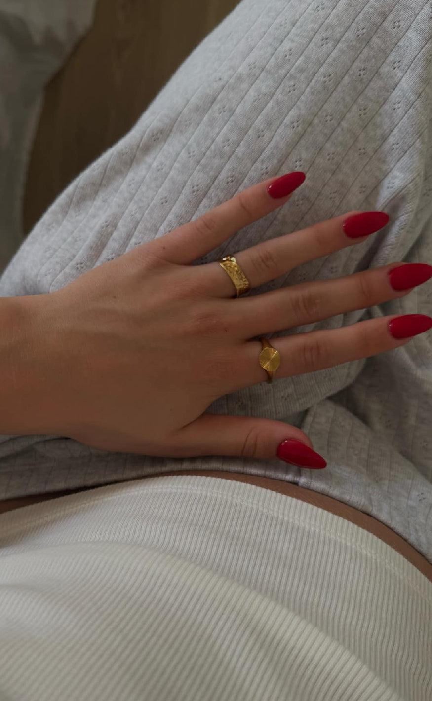 Smykkeli Copenhagen Ring - Zenia - Gold Colour