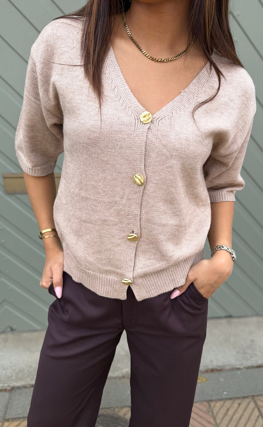 Say INA Copenhagen - Annika Knit - Camel
