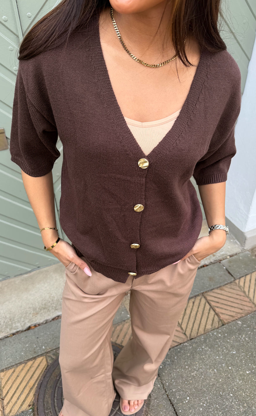 Say INA Copenhagen - Annika Knit - Dark Brown