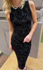 Say INA Copenhagen Kjole - Sophia Mesh - Black Flower