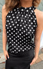 Say INA Copenhagen Topp - Malina - Black W. White Dots