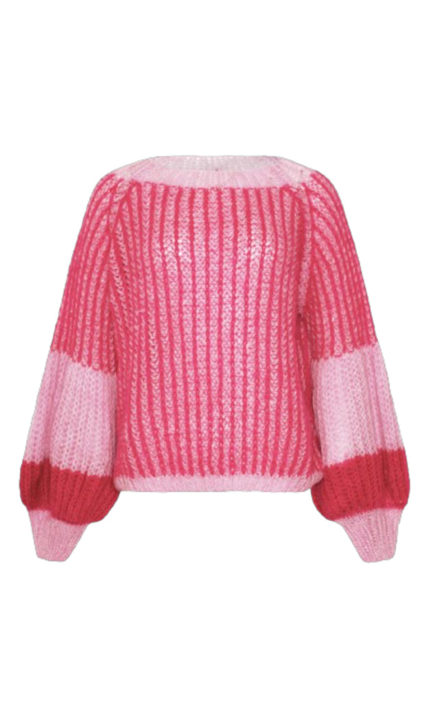 Noella Sweater - Liana Knit - Pink Bubblegum