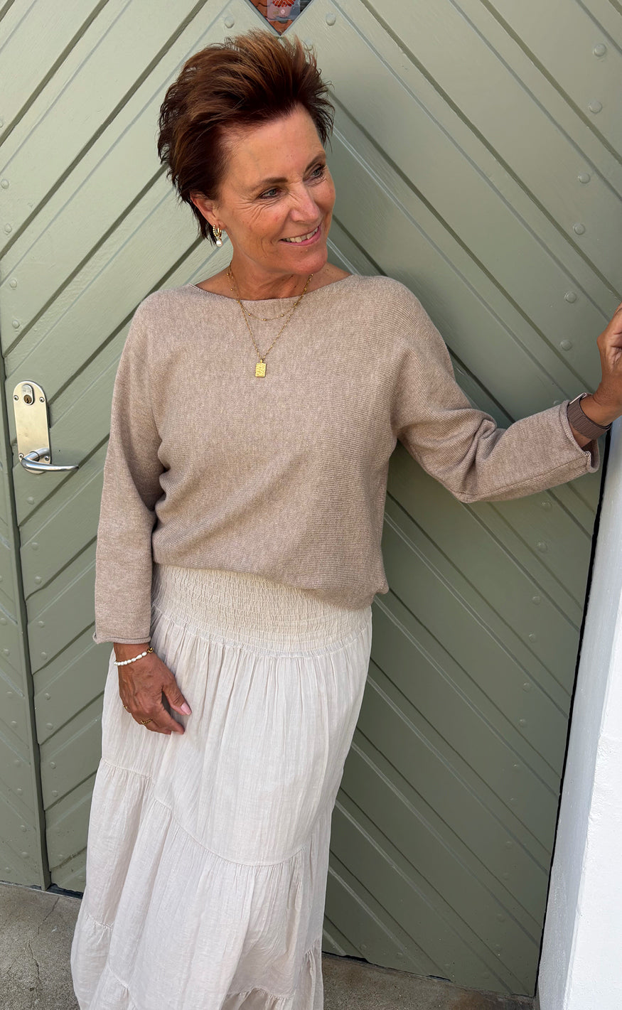 Say INA Copenhagen Genser - Malou Knit - Camel