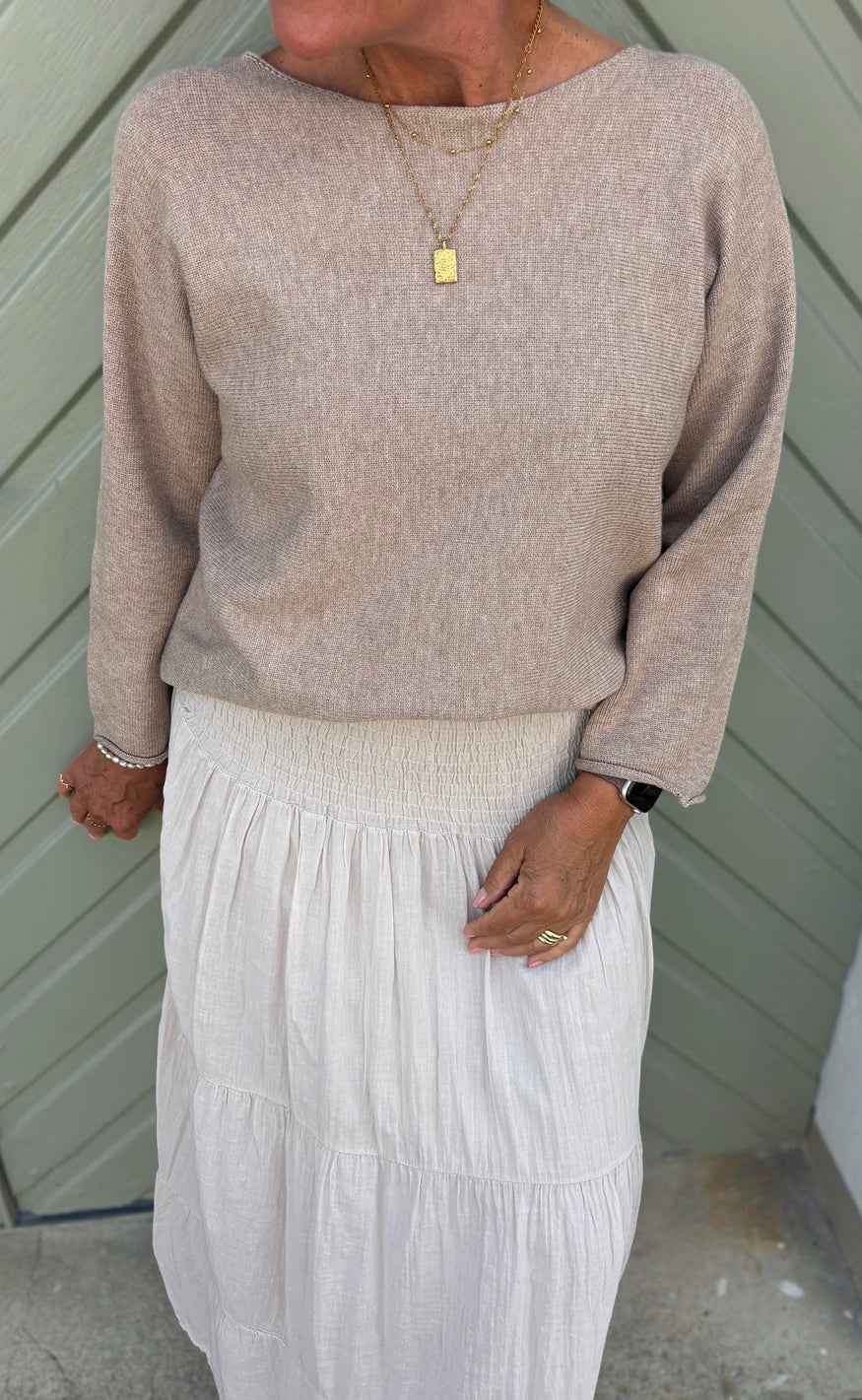 Say INA Copenhagen Genser - Malou Knit - Camel