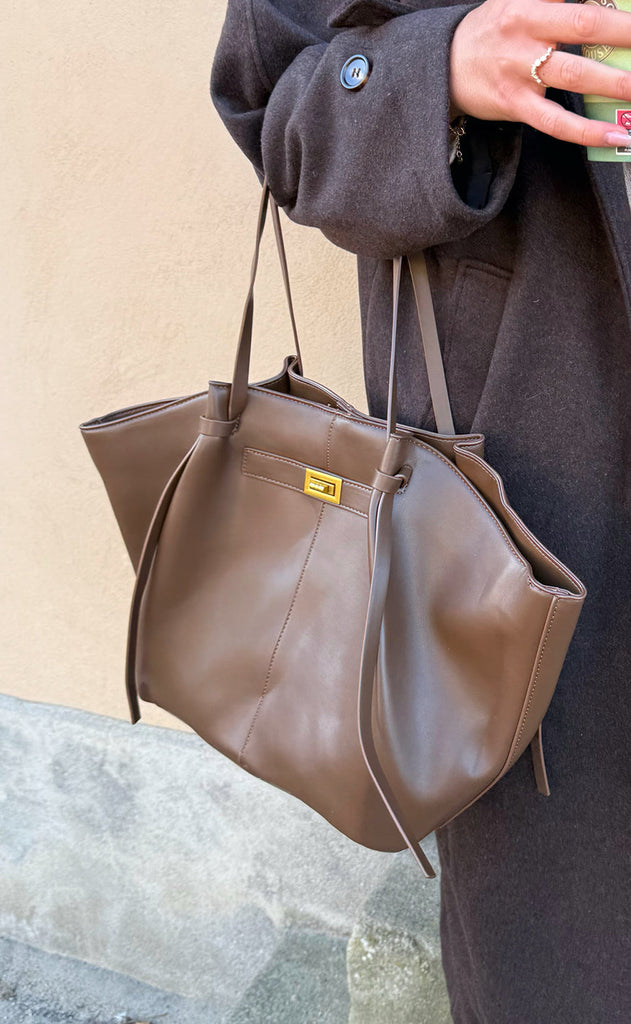 Say INA Copenhagen Veske - Olivia - Dark Brown PU Leather