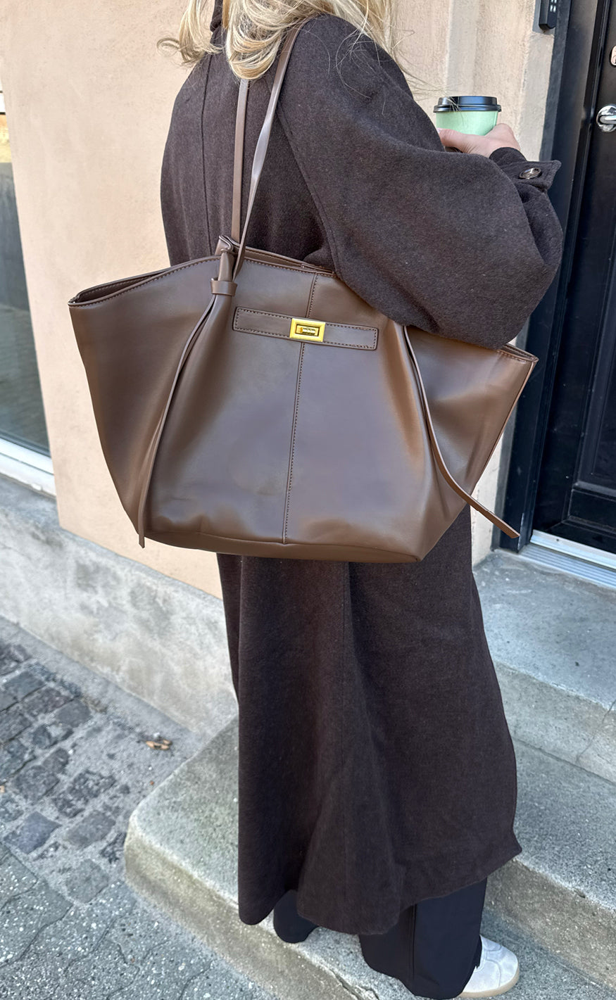Say INA Copenhagen Veske - Olivia - Dark Brown PU Leather