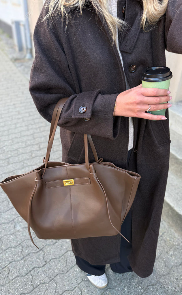 Say INA Copenhagen Veske - Olivia - Dark Brown PU Leather