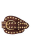 Tim & Simonsen Belte - Dunja Stud - Chokolate/Gold