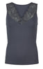 Tim & Simonsen Topp - Belen V-Lace - Antracite (vendbar)