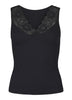 Tim & Simonsen Topp - Belen V-Lace - Black (vendbar)