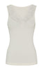 Tim & Simonsen Topp - Belen V-lace - Ivory (vendbar)