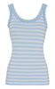 Tim & Simonsen Topp - Isa Rib - Azzurro/Bianco
