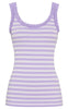 Tim & Simonsen Topp - Isa Rib - Lavanda/Bianco