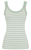 Tim & Simonsen Topp - Isa Rib - Menta/Bianco