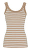 Tim & Simonsen Topp - Isa Rib - Nudo/Bianco