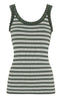 Tim & Simonsen Topp - Isa Rib - Oliva/Bianco