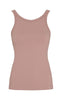 Tim & Simonsen Topp - Lone Rib Tank - Rosa Antico