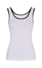 Tim & Simonsen Topp - Marie Rib - Bianco/Nero