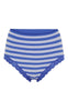 Tim & Simonsen Truser - Isa Stripe Rib Midi Lace - Alaska/Bianco