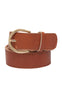 Tim og Simonsen Belte - Anni Jeans - Cognac/Gold
