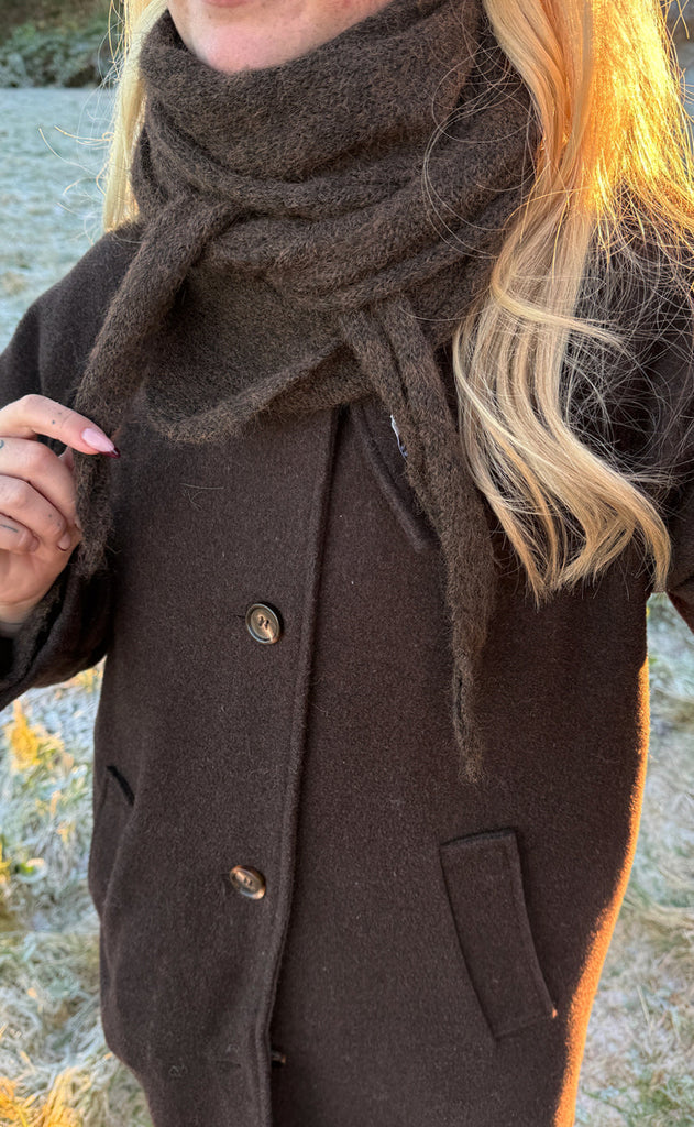 Say INA Copenhagen Skjerf - Myrna - Dark Brown
