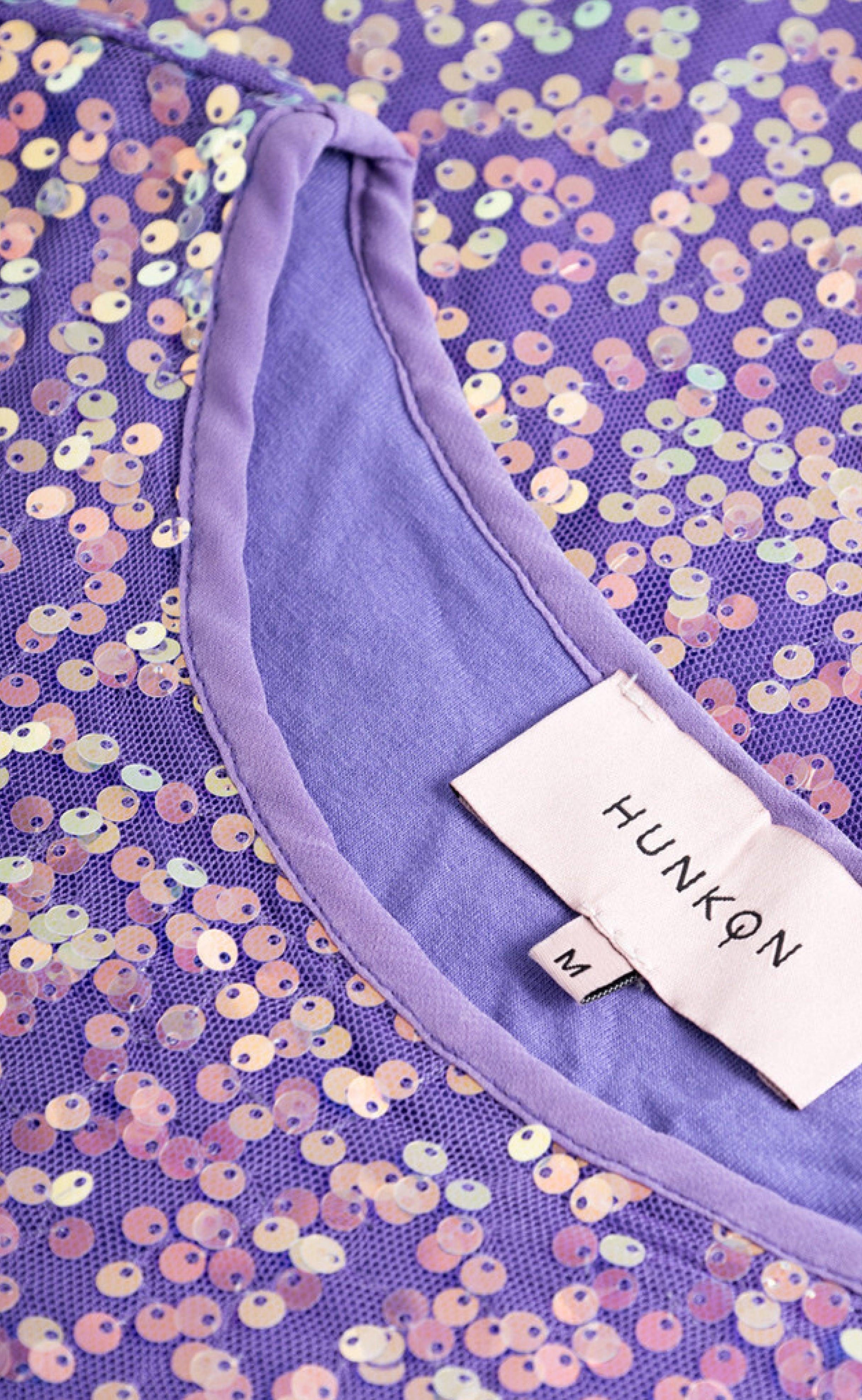 Hunkøn Bluse - Aya Sequin  - Purple
