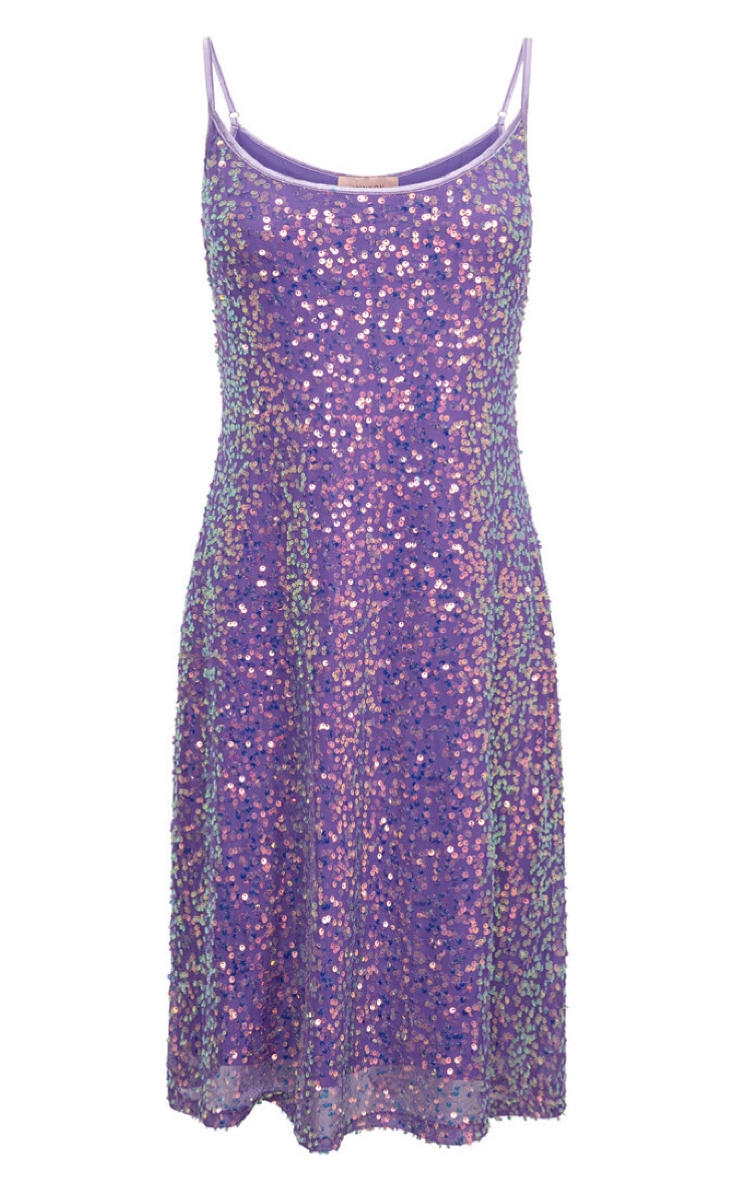 Hunkøn Kjole - Aya Sequin  - Purple