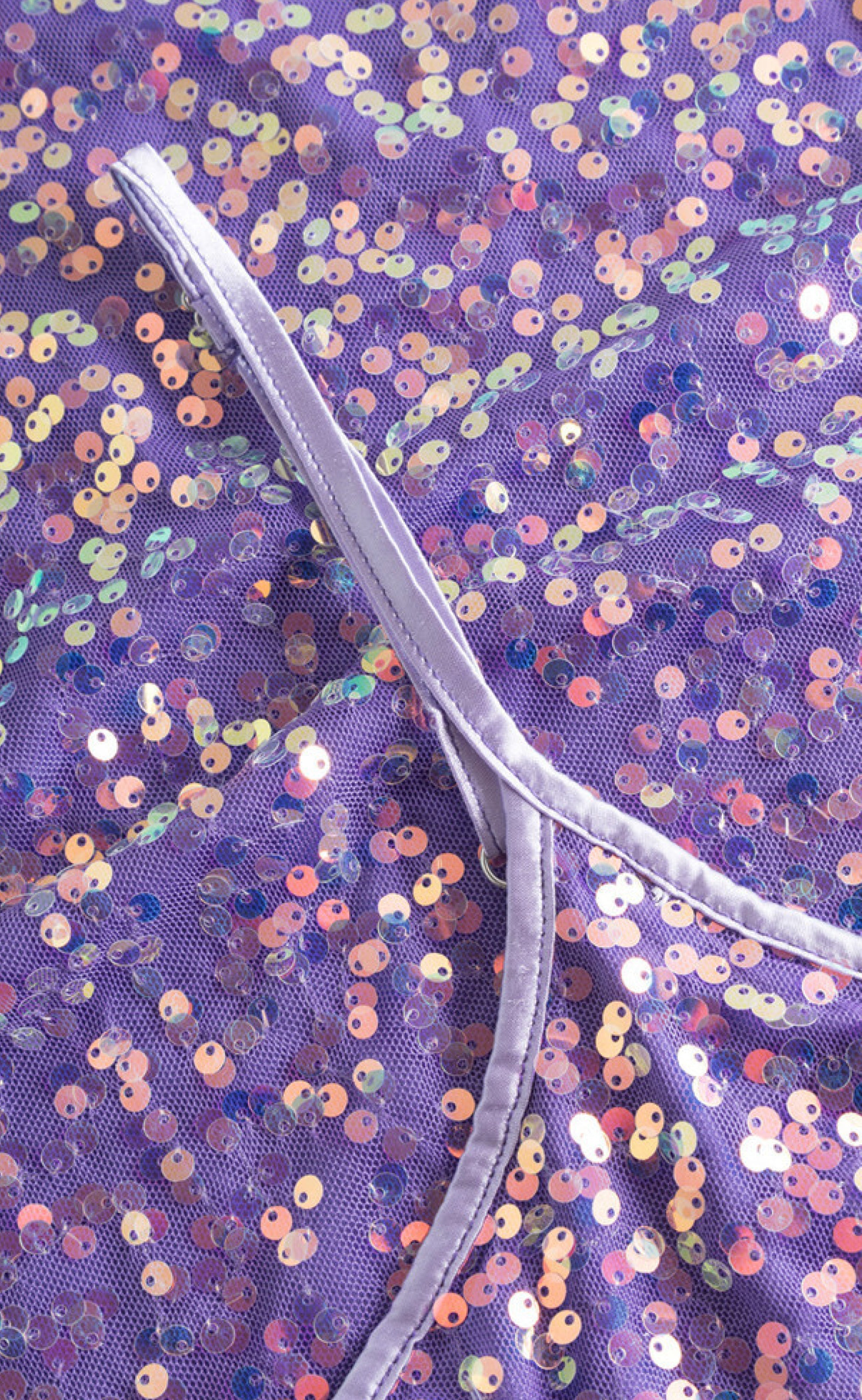 Hunkøn Kjole - Aya Sequin  - Purple
