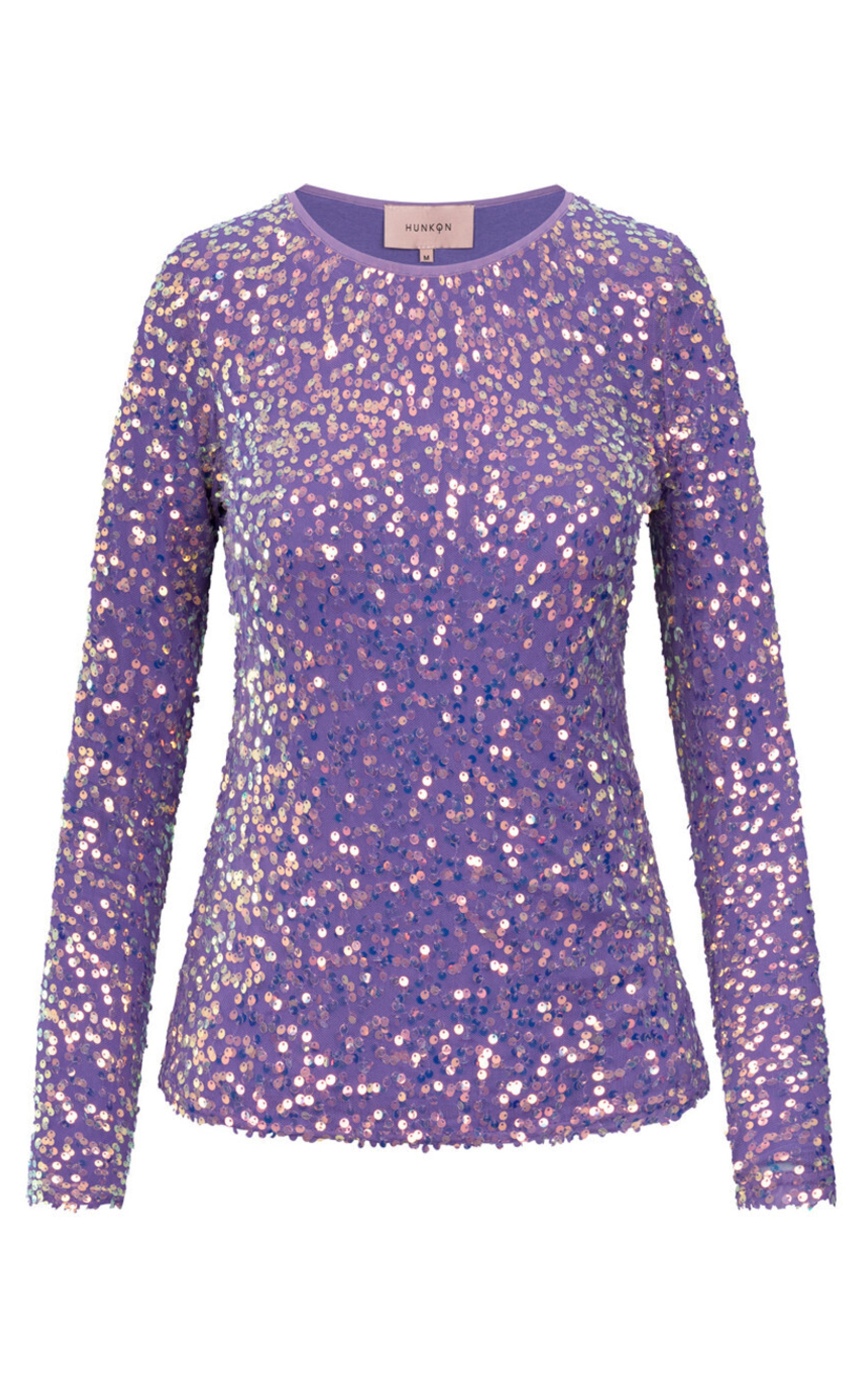 Hunkøn Bluse - Aya Sequin  - Purple