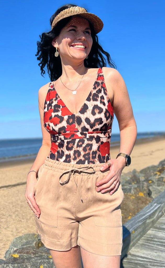 Unica Copenhagen Badedrakt - Kathrin - Leo / Red Flowers