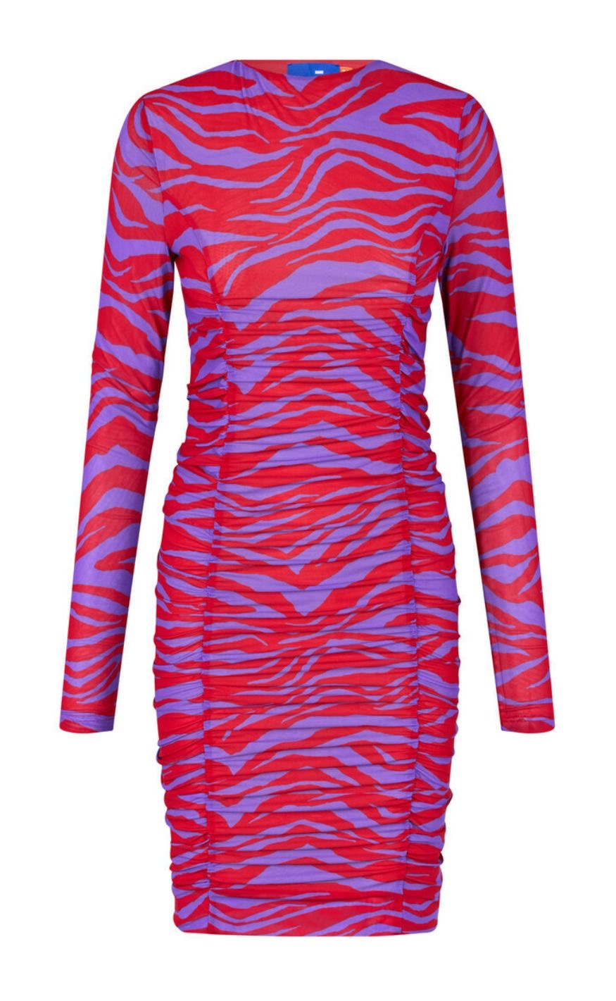 Cras Kjole - Tanja - Zebra Red