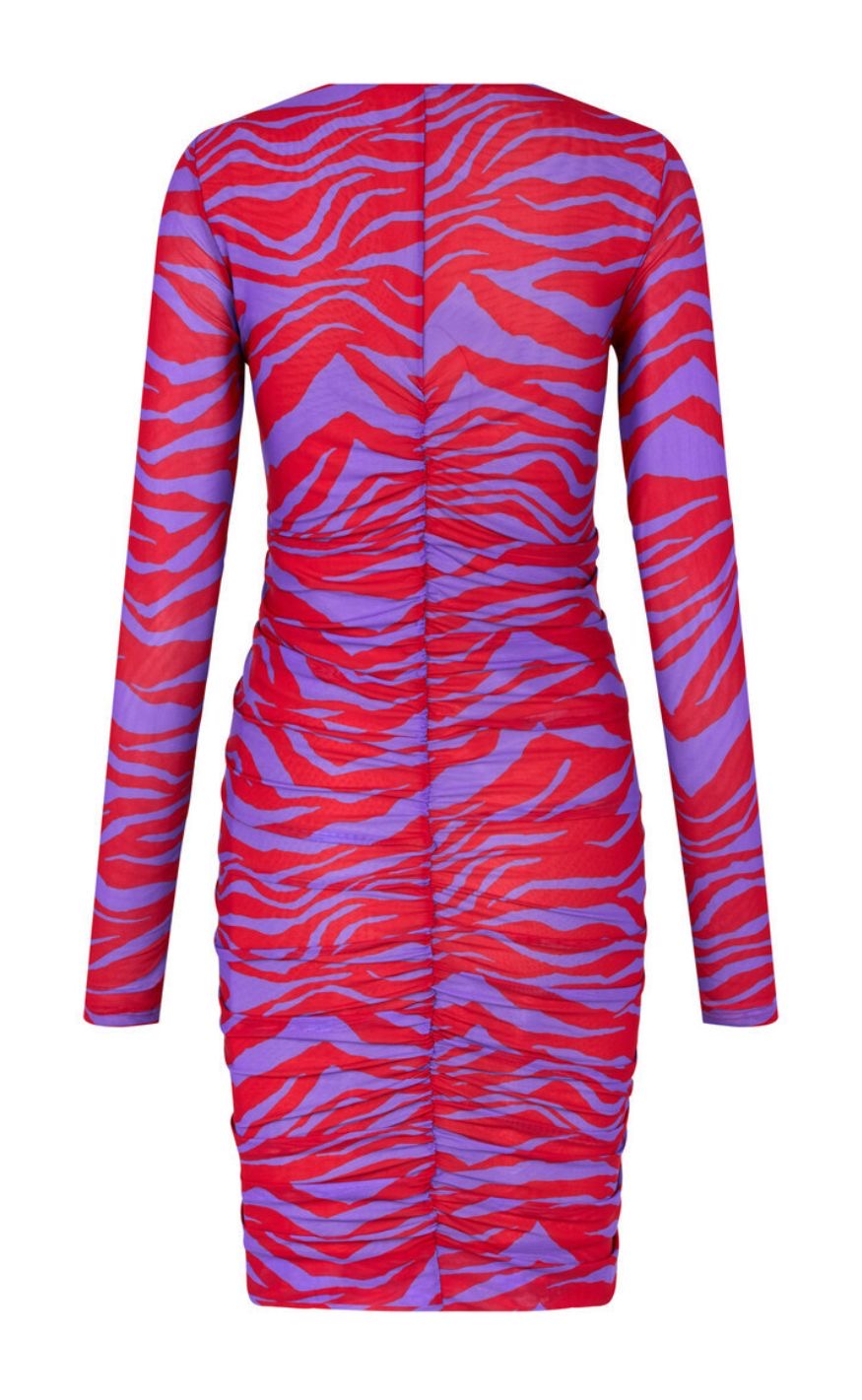 Cras Kjole - Tanja - Zebra Red