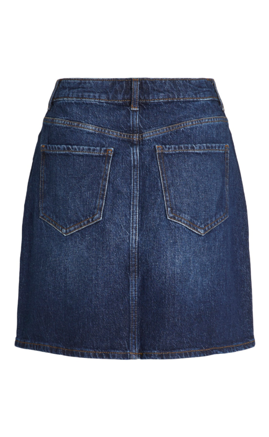 VILA Skjørt - Kaja - Dark Blue Denim
