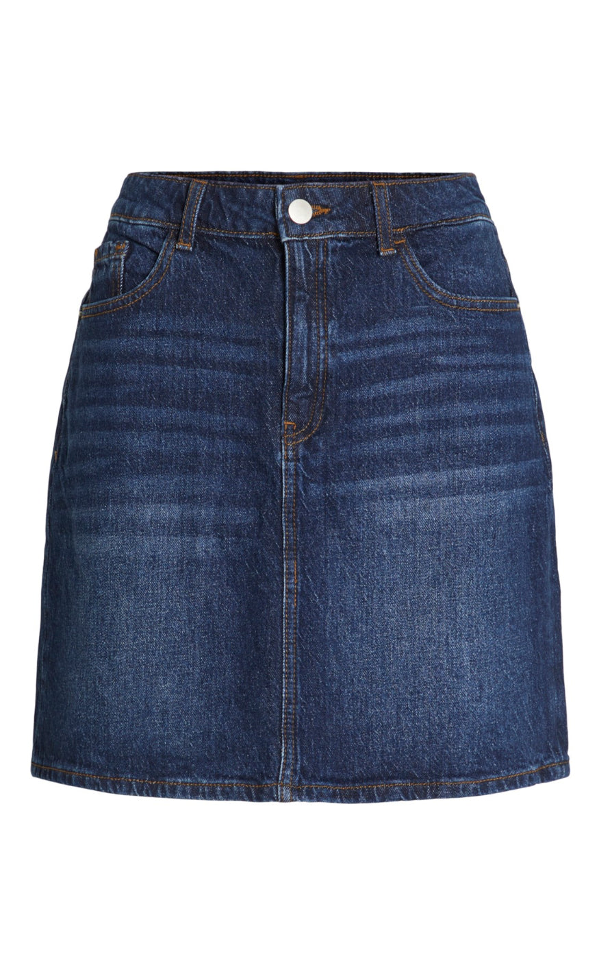 VILA Skjørt - Kaja - Dark Blue Denim