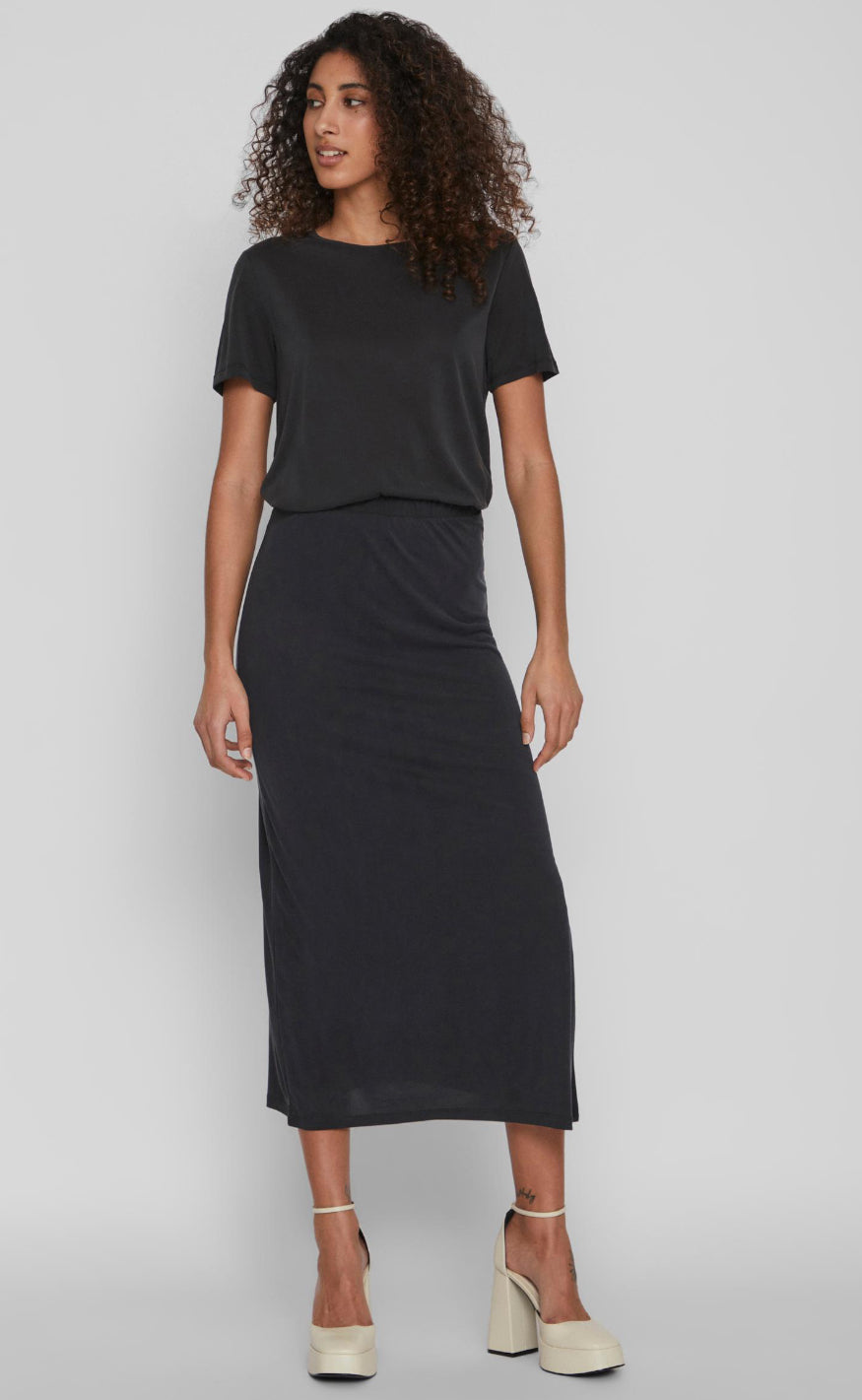 VILA Topp - Modala - Black