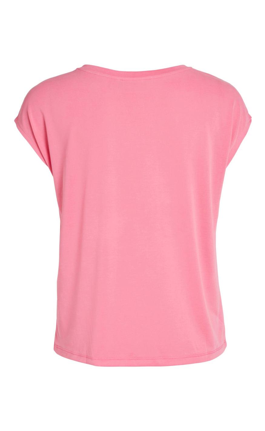 VILA Topp - Modala - Fandango Pink