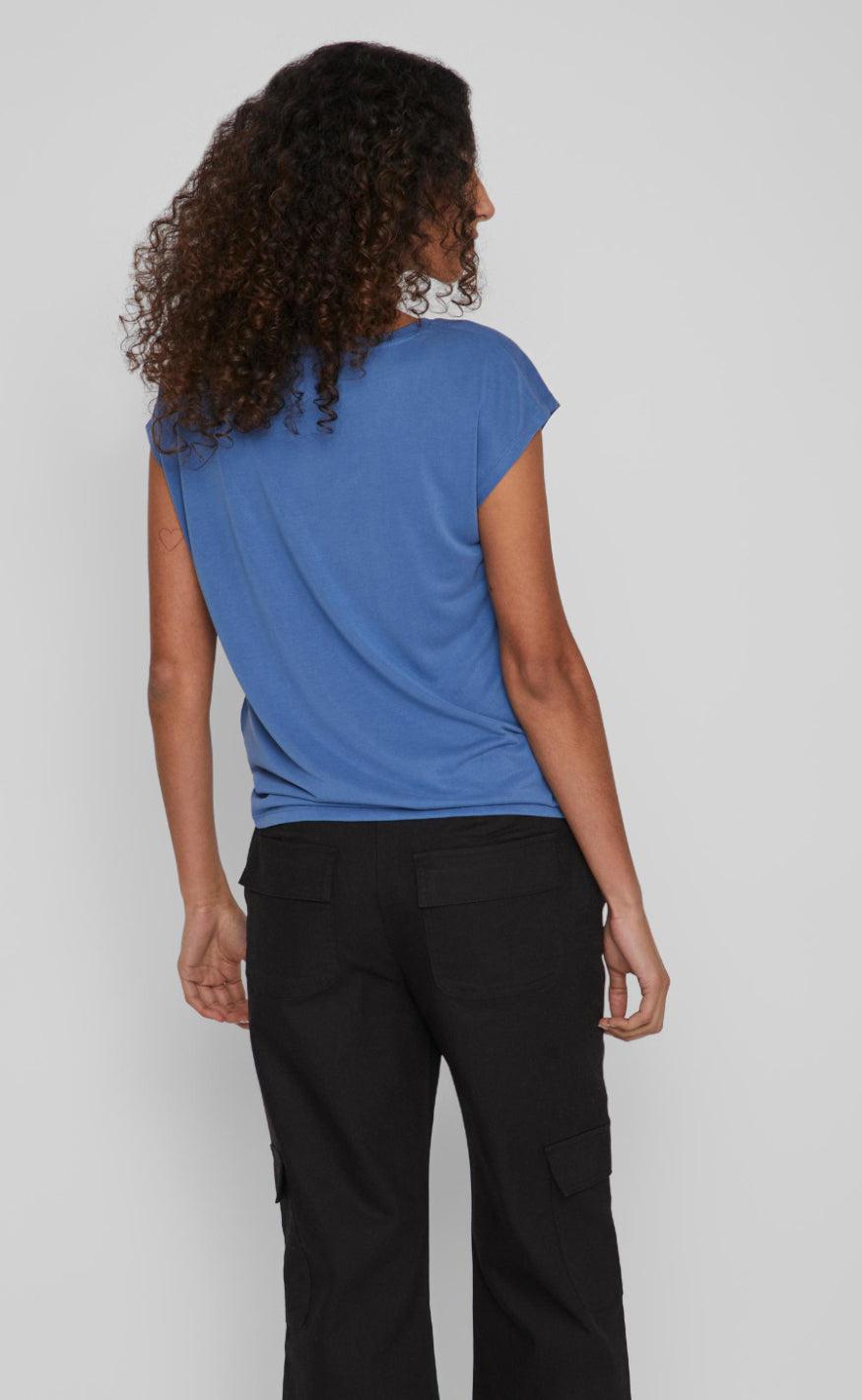 VILA Topp - Modala - Federal Blue