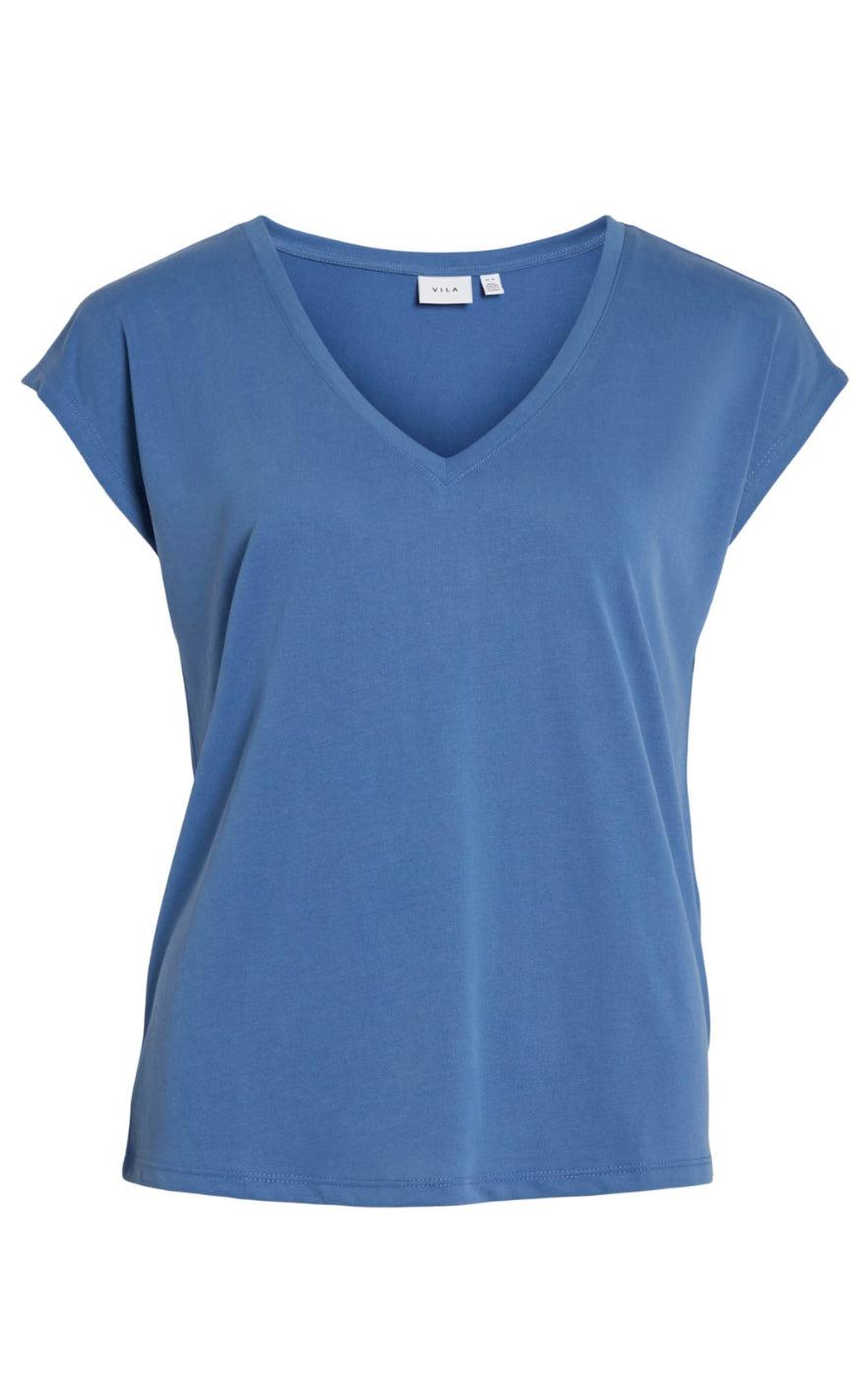 VILA Topp - Modala - Federal Blue