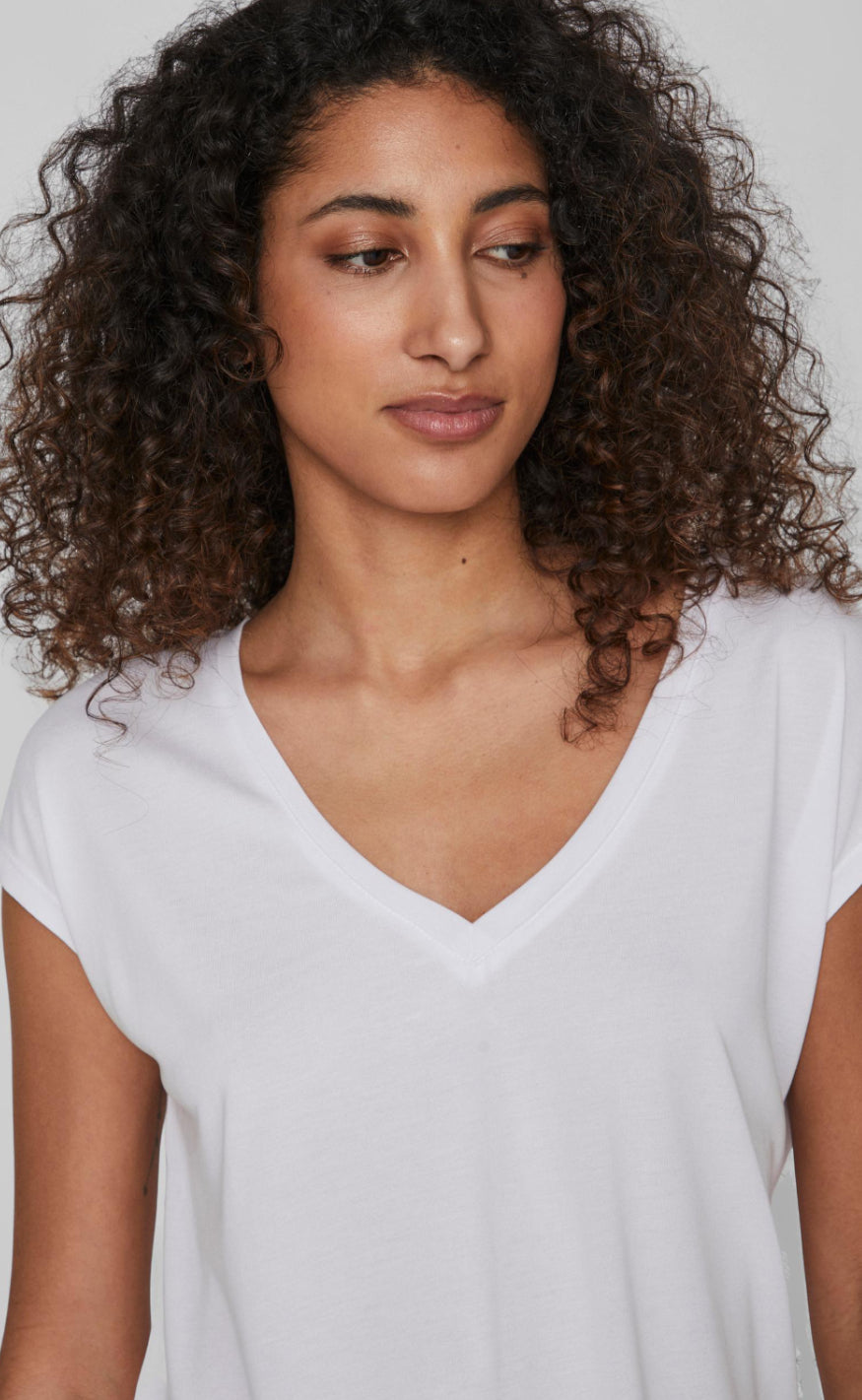 VILA Topp - Modala - White