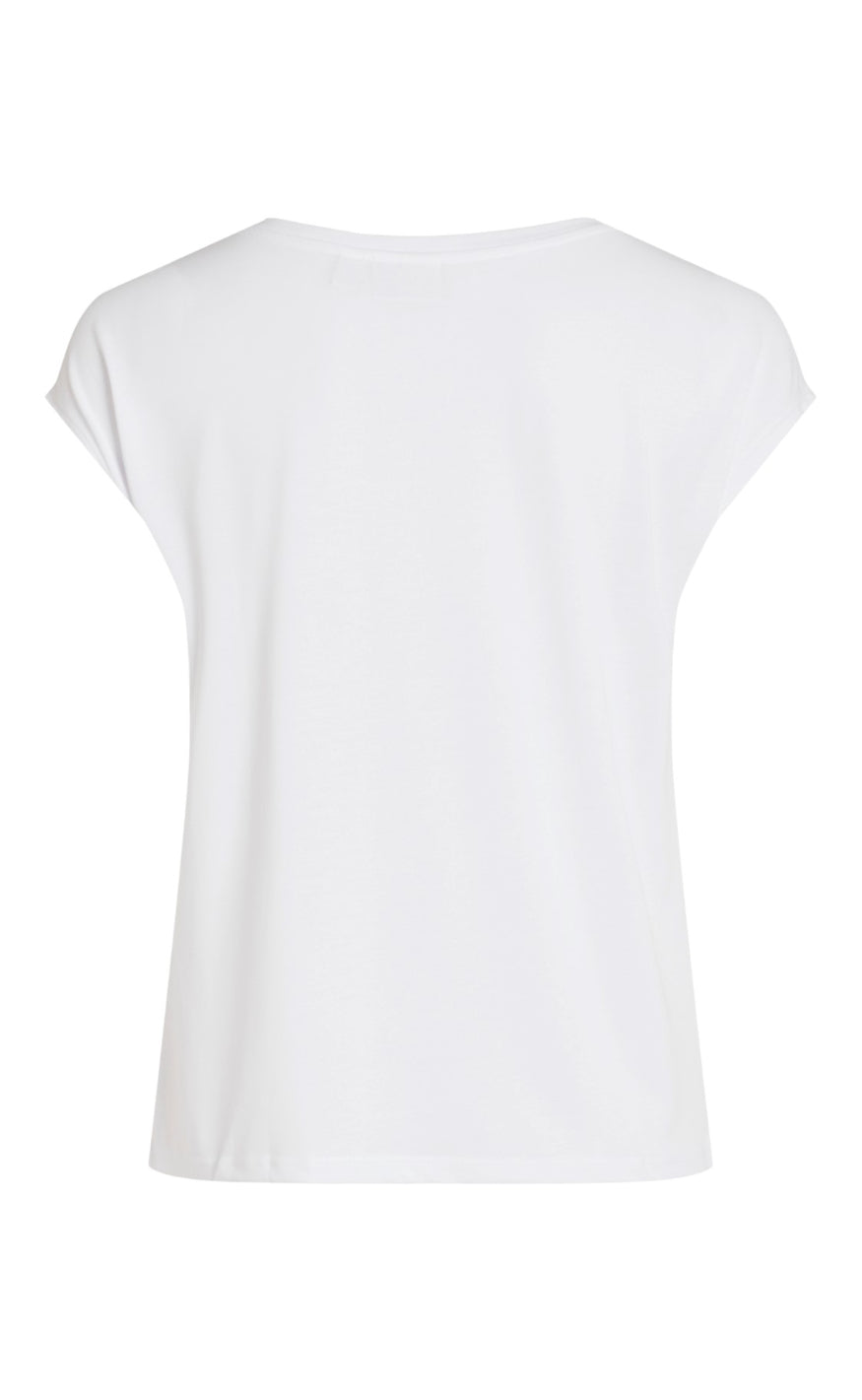 VILA Topp - Modala - White