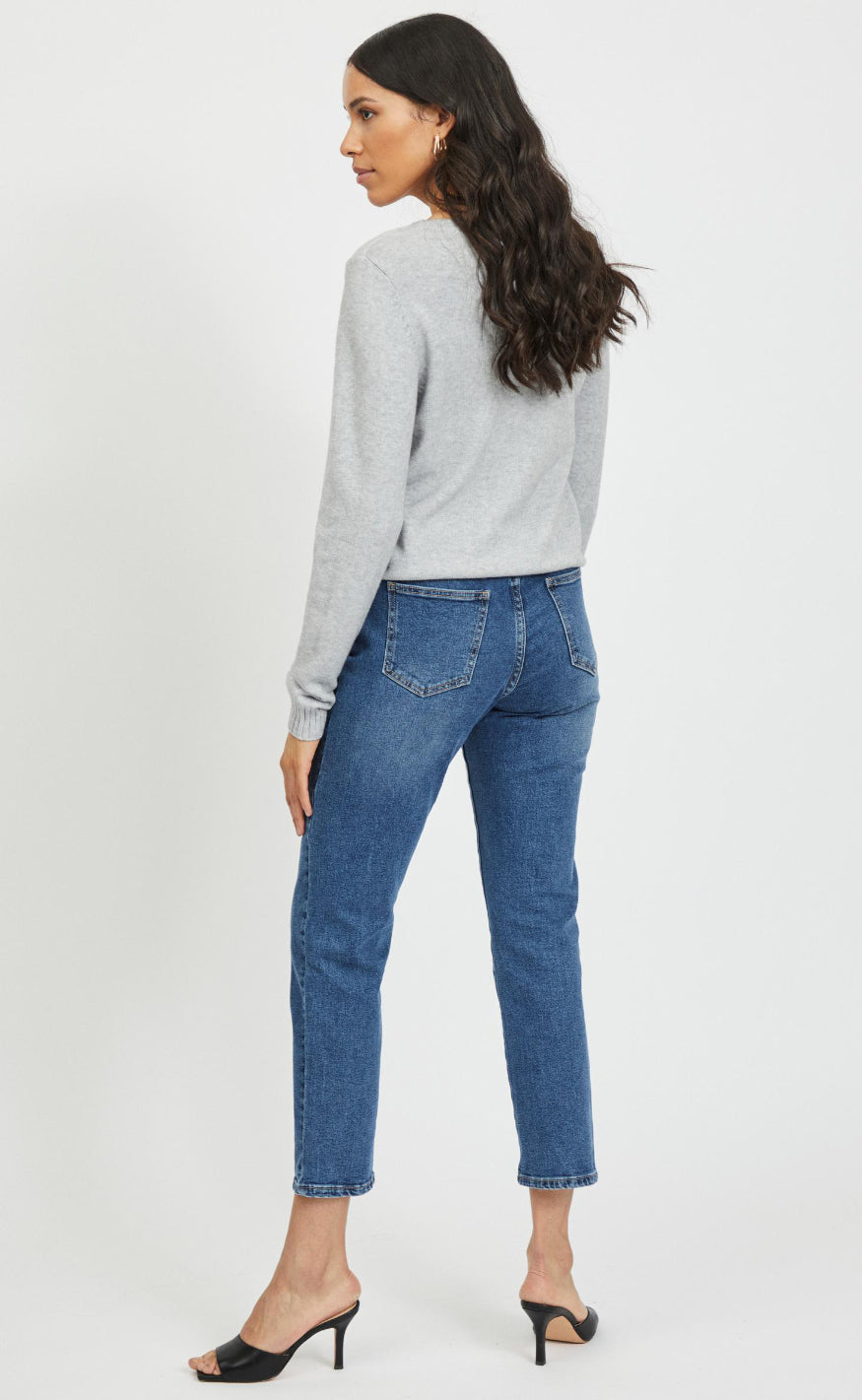 VILA Topp - Ril - Light Grey Melange