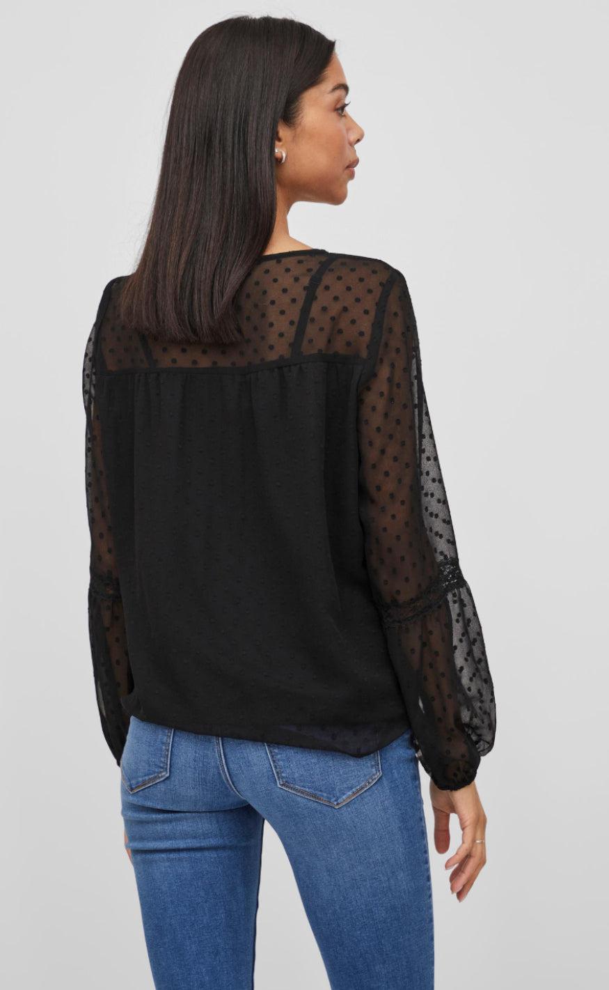 Vila Bluse - Edee - Black
